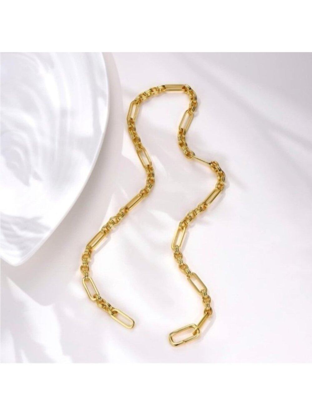 Gold 18k Gold Plated Chain Necklace - Picture 2 of 4